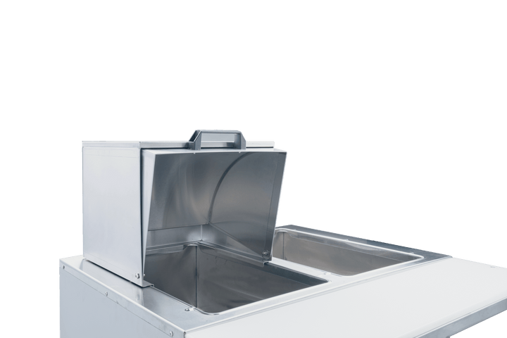 Enhanced SS & Equipment E - STRTC - 142112 Steam Table Roll Top Cover 14"x21.5"x11 - 3/4"H, 18GA 304 Stainless Steel - Enhanced SS & Equipment - Enhanced Equipment