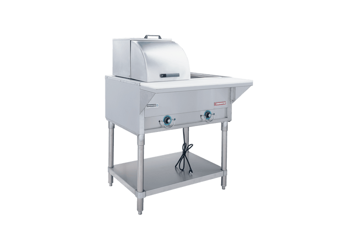 Enhanced SS & Equipment E - STRTC - 142112 Steam Table Roll Top Cover 14"x21.5"x11 - 3/4"H, 18GA 304 Stainless Steel - Enhanced SS & Equipment - Enhanced Equipment