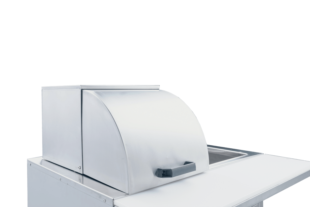 Enhanced SS & Equipment E - STRTC - 142112 Steam Table Roll Top Cover 14"x21.5"x11 - 3/4"H, 18GA 304 Stainless Steel - Enhanced SS & Equipment - Enhanced Equipment