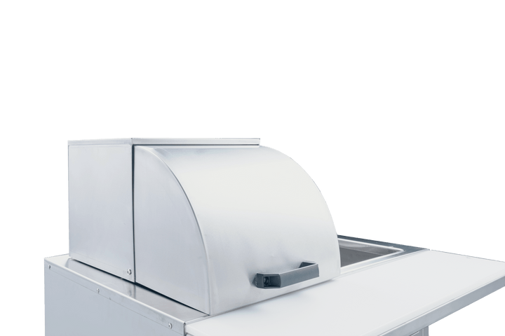 Enhanced SS & Equipment E - STRTC - 142112 Steam Table Roll Top Cover 14"x21.5"x11 - 3/4"H, 18GA 304 Stainless Steel - Enhanced SS & Equipment - Enhanced Equipment