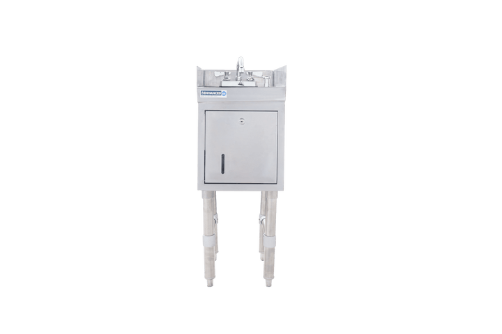 Enhanced SS & Equipment E - UHS - 1812 - STDSS Underbar Hand Sink 18 - 1/2x12x30H with 3" Backsplash - Enhanced SS & Equipment - Enhanced Equipment