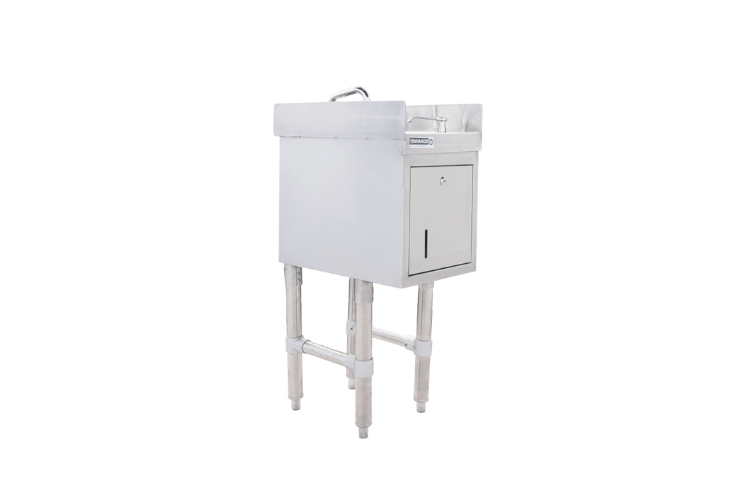 Enhanced SS & Equipment E - UHS - 1812 - STDSS Underbar Hand Sink 18 - 1/2x12x30H with 3" Backsplash - Enhanced SS & Equipment - Enhanced Equipment
