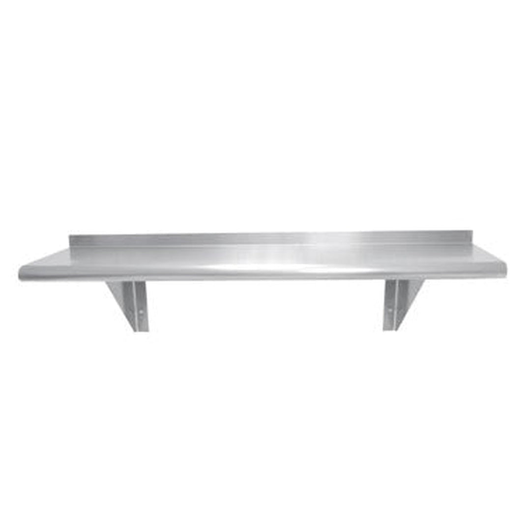 Enhanced SS & Equipment E-WS-1236 12"x36" Stainless Steel Wall Mount Shelf with 2 Brackets - Enhanced SS & Equipment - Shelving SS - Enhanced Equipment
