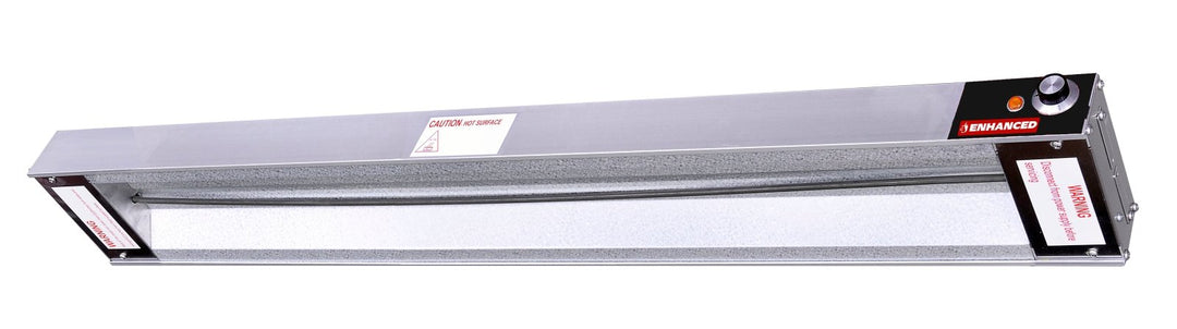 ENSW60I - 2 Enhanced Strip warmer 60\" infinite switch, 208v, 1400W, with angle brackets, NSF - Enhanced Parts & Accessories - Enhanced Equipment