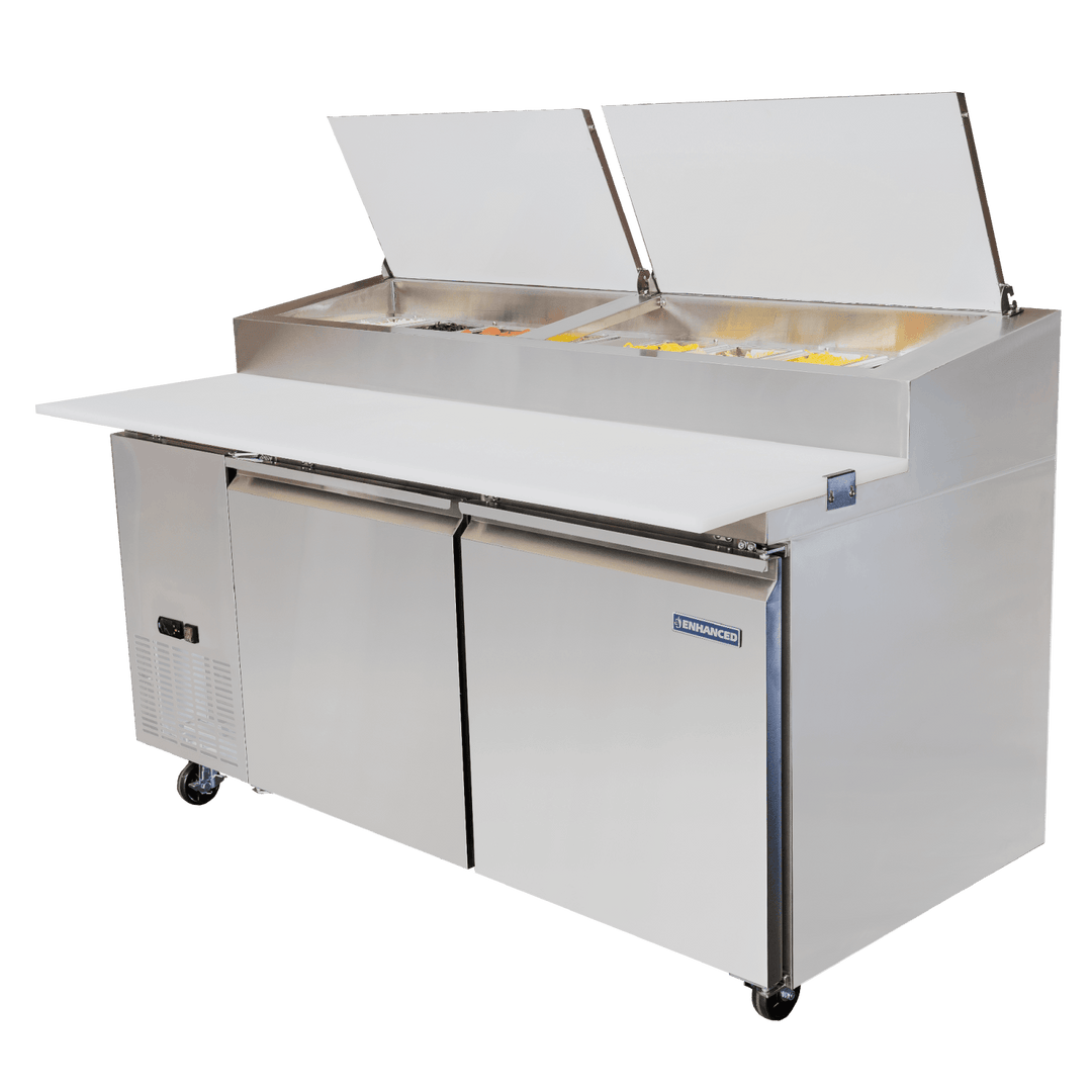 EPP - 67 - HC Enhanced 67" Pizza Prep Table - Enhanced Refrigeration - Refrigeration - Enhanced Equipment