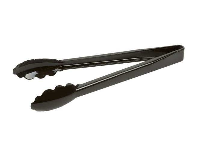 EPT - 12BK Cresco Resco Utility Tong, 12" Black - Enhanced Smallwares - Enhanced Equipment