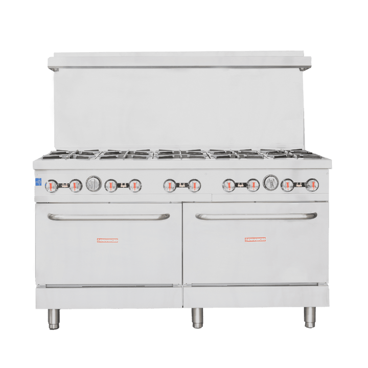 ER - 10 Enhanced 60" Gas Range, 10 Burner with Oven - Enhanced Gas Equipment - Range - Enhanced Equipment