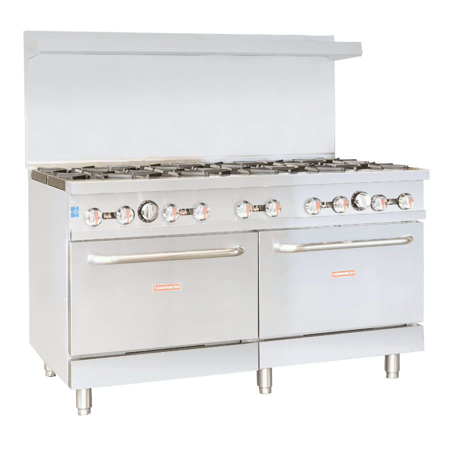 ER - 10 Enhanced 60" Gas Range, 10 Burner with Oven - Enhanced Gas Equipment - Range - Enhanced Equipment