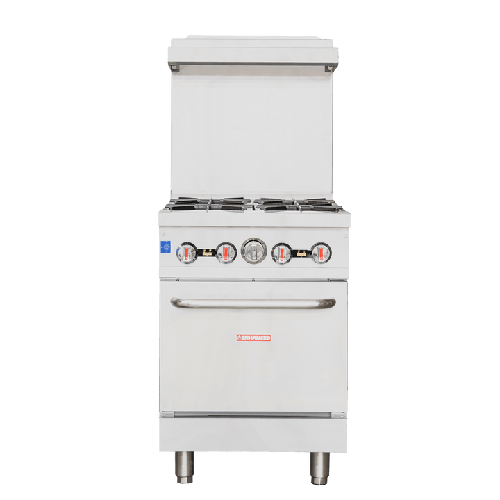 ER - 4 Enhanced 24" Gas Range, 4 Burner with Oven - Enhanced Gas Equipment - Range - Enhanced Equipment