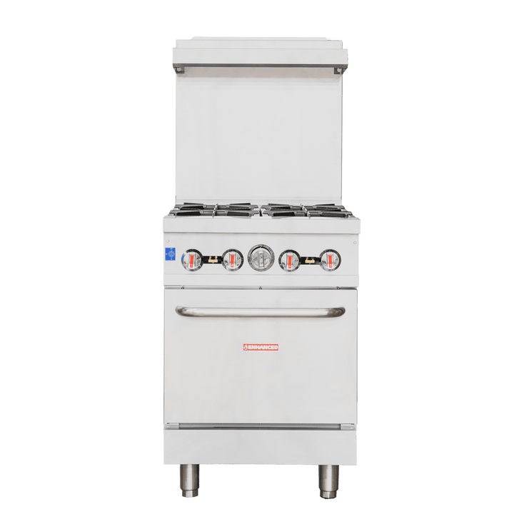 ER - 4 Enhanced RANGE 24" , 4 OPEN BURNERS - Enhanced Gas Equipment - Range - Enhanced Equipment