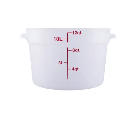 ERC12TCresco Resco Round Food Container 12 qt, Translucent - Enhanced Smallwares - Enhanced Equipment
