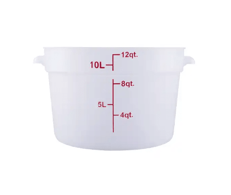 ERC12TCresco Resco Round Food Container 12 qt, Translucent - Enhanced Smallwares - Enhanced Equipment