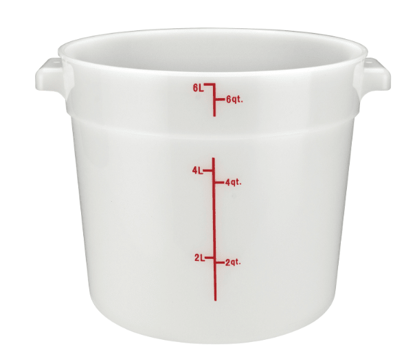 ERC6T Cresco Resco Round food container 6 qt, translucent - Cresco Resco Smallwares - Enhanced Equipment
