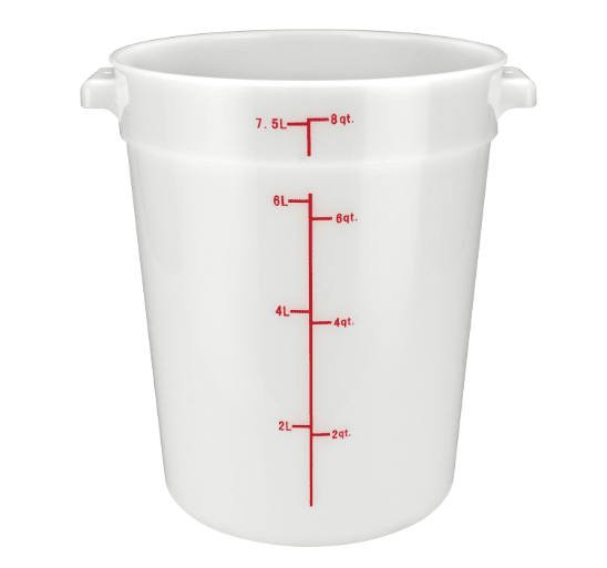 ERC8T Cresco Resco Round food container 8 qt, translucent - Cresco Resco Smallwares - Enhanced Equipment