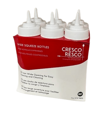 ESBW - 16PK Cresco Resco Squeeze bottle, 16oz, Wide mouth, 6 each in the pack - Cresco Resco Smallwares - Enhanced Equipment