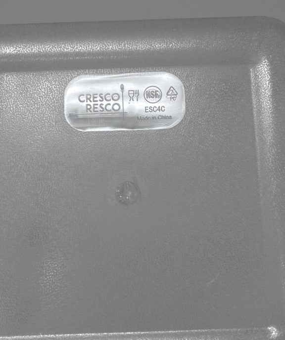 ESC6C Cresco Resco Food Storage Container, 6 Qt., Square, Clear - Cresco Resco Smallwares - Enhanced Equipment