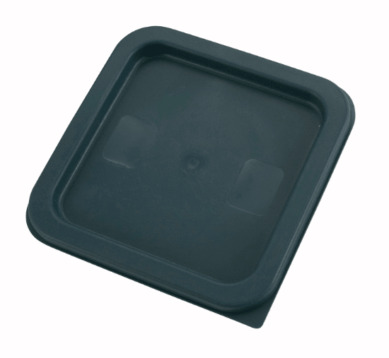 ESCL24G Cresco Resco Square Lid For 2 & 4 qt Container, Green - Enhanced Smallwares - Enhanced Equipment