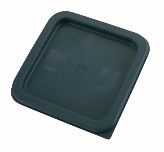 ESCL24G Cresco Resco Square Lid For 2 & 4 qt Container, Green - Enhanced Smallwares - Enhanced Equipment