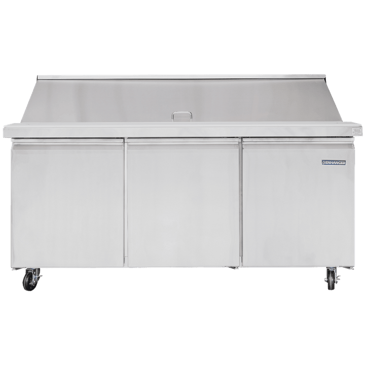 ESP - 72 - HC Enhanced 72" Refrigerated Sandwich/Salad Prep Unit - Enhanced Refrigeration - Refrigeration - Enhanced Equipment