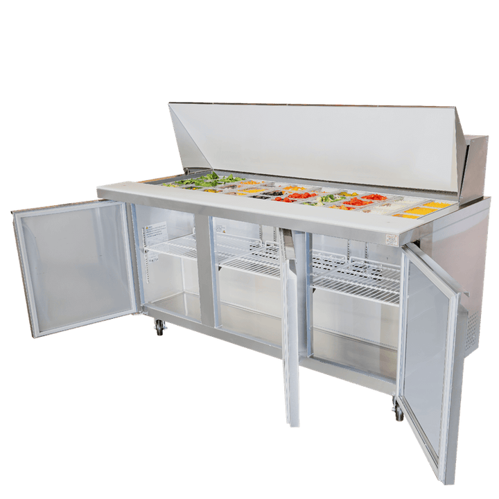 ESP - 72 - HC Enhanced 72" Refrigerated Sandwich/Salad Prep Unit - Enhanced Refrigeration - Refrigeration - Enhanced Equipment
