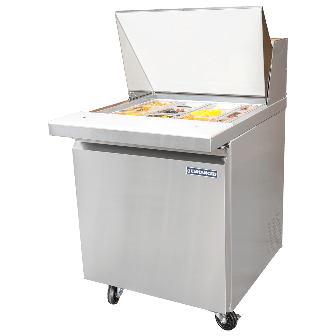 ESPM - 27 - 12 - HC Enhanced 27" Refrigerated Sandwich/Salad Prep Unit, Mega Top - Enhanced Refrigeration - Refrigeration - Enhanced Equipment
