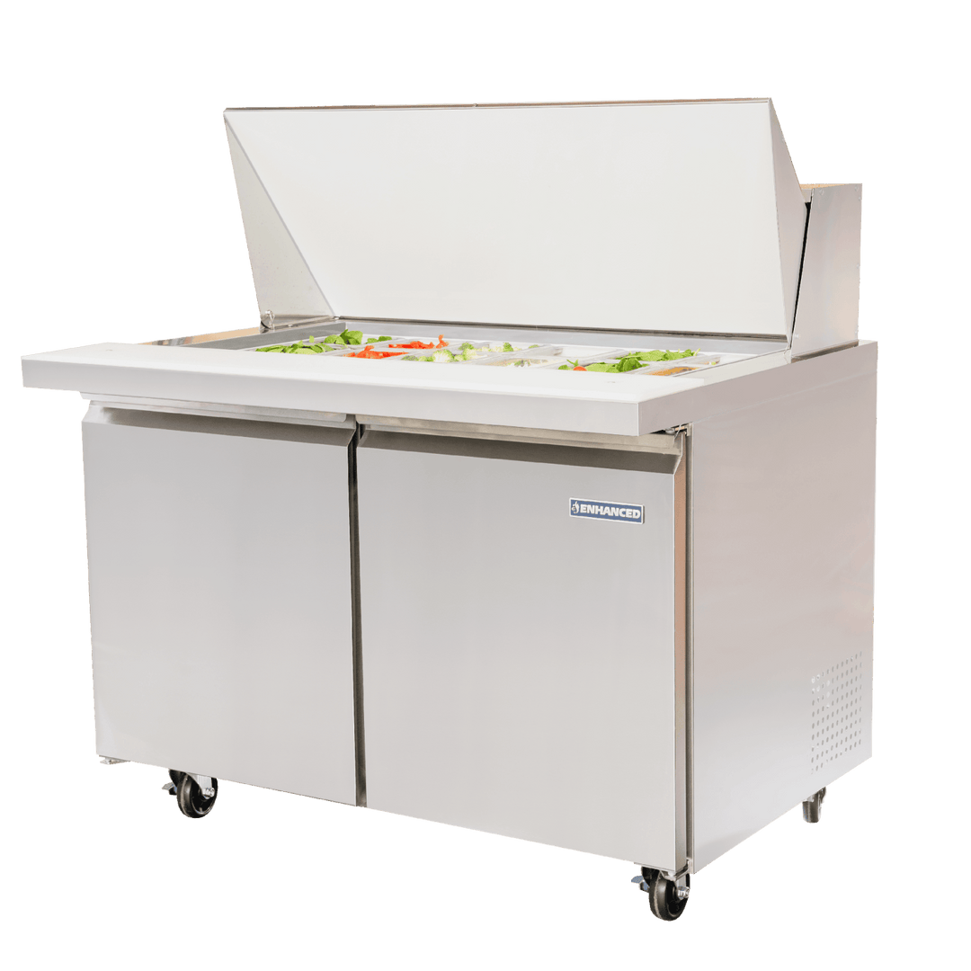 ESPM - 36 - 12 - HC Sandwich/Salad unit 48" Mega top - Enhanced Refrigeration - Enhanced Equipment