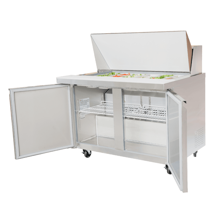 ESPM - 48 - 18 - HC Enhanced 48" Refrigerated Sandwich/Salad Prep Unit, Mega Top - Enhanced Refrigeration - Refrigeration - Enhanced Equipment