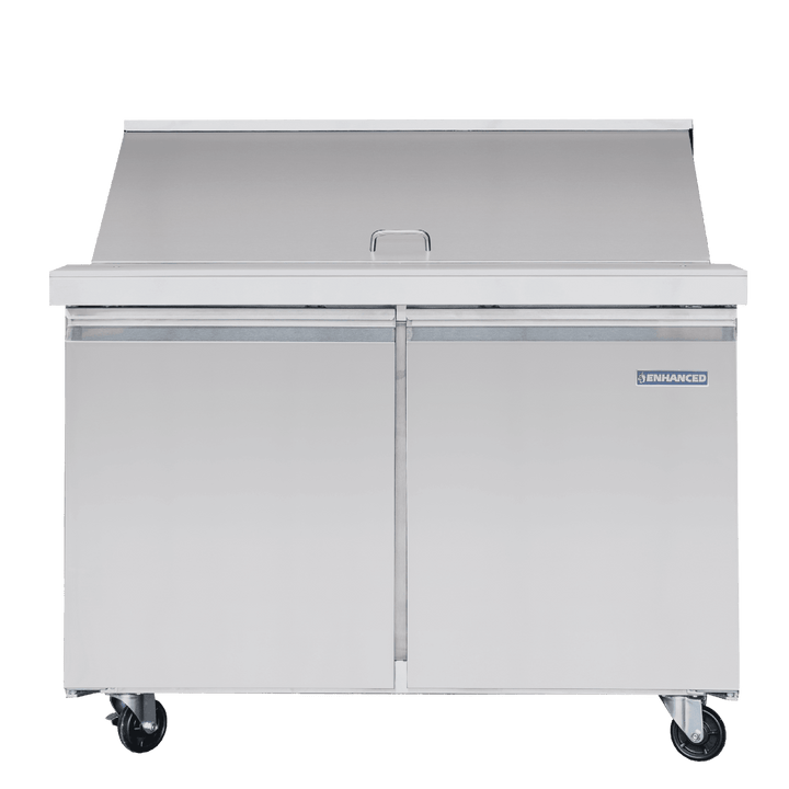 ESPM - 48 - 18 - HC Enhanced 48" Refrigerated Sandwich/Salad Prep Unit, Mega Top - Enhanced Refrigeration - Refrigeration - Enhanced Equipment