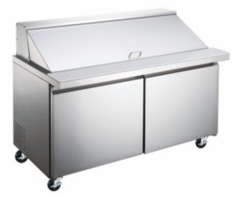 ESPM - 60 - 24 - HC Enhanced 60" Refrigerated Sandwich/Salad Prep Unit, Mega Top - Enhanced Refrigeration - Refrigeration - Enhanced Equipment
