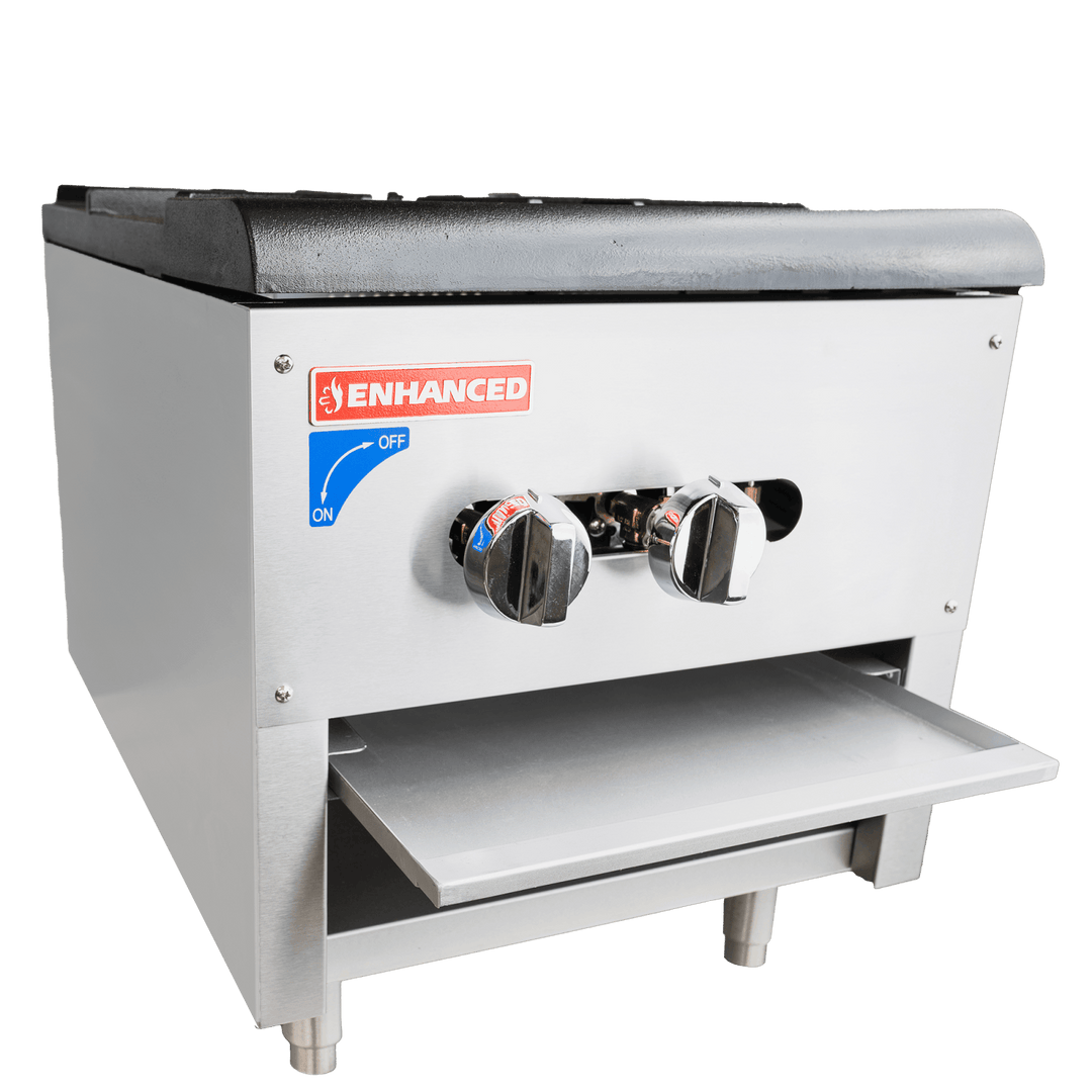 ESPS - 1 Enhanced STOCK POT RANGE, SINGLE Nat. Gas 110,000 BTU - Enhanced Gas Equipment - Stock Pot Range - Enhanced Equipment