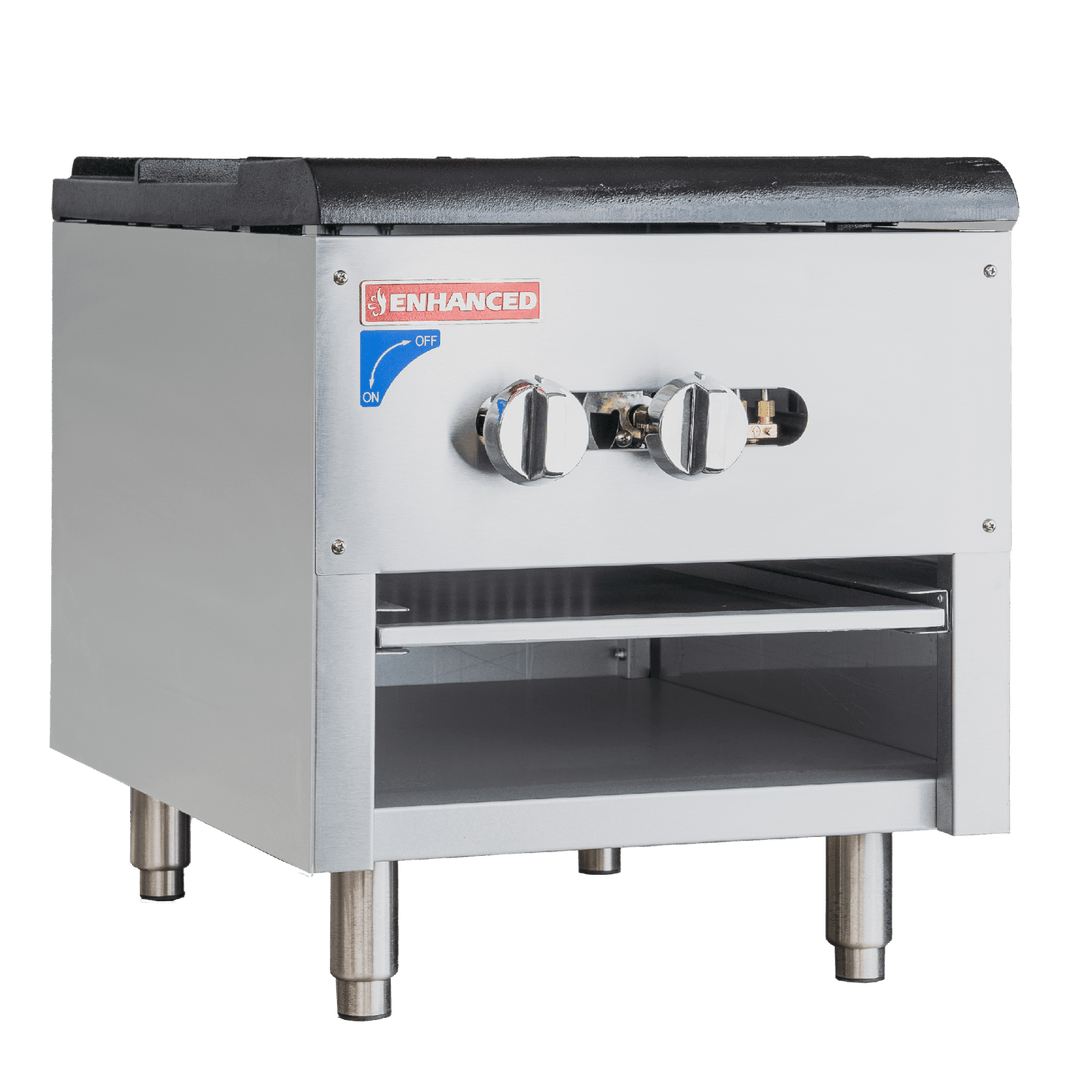 ESPS - 1 Enhanced STOCK POT RANGE, SINGLE Nat. Gas 110,000 BTU - Enhanced Gas Equipment - Stock Pot Range - Enhanced Equipment
