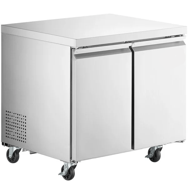 EUC - 36F - HC Enhanced 36" Undercounter Freezer 2 Solid Door - Enhanced Refrigeration - Enhanced Equipment