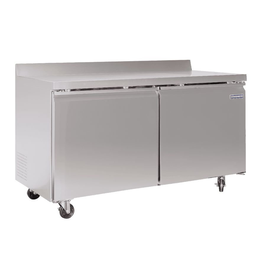 EWT - 60R - HC Enhanced 60" Worktop Refrigerator, two solid doors - Enhanced Refrigeration - Enhanced Equipment