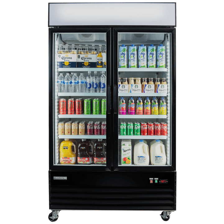 EGDM-35R-HC Enhanced Merchandiser Refrigerator, 2 Glass Doors
