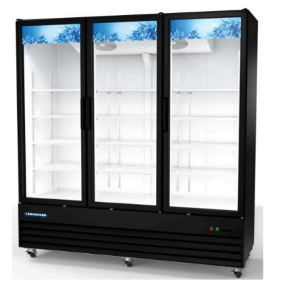 EGDM-79R-HC Enhanced 3-Door Refrigerated Merchandiser