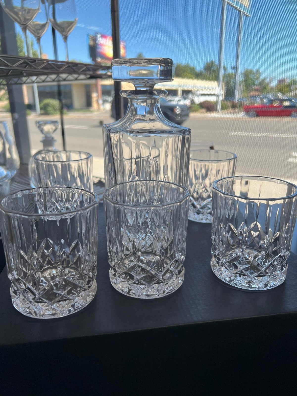 Enhanced NEX4180UA Glass Decanter Set - Thumbnail 2