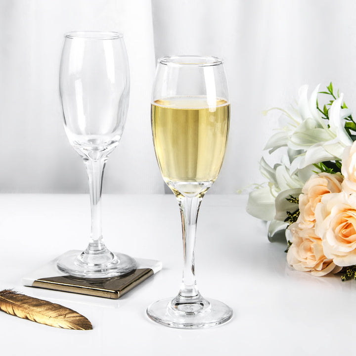 R1806LB Enhanced 5 Oz. Flute Glass - 1 Dozen - Enhanced Glassware - Glassware - Enhanced Equipment