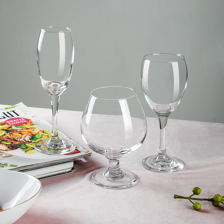 R1806LB Enhanced 5 Oz. Flute Glass - 1 Dozen - Enhanced Glassware - Glassware - Enhanced Equipment