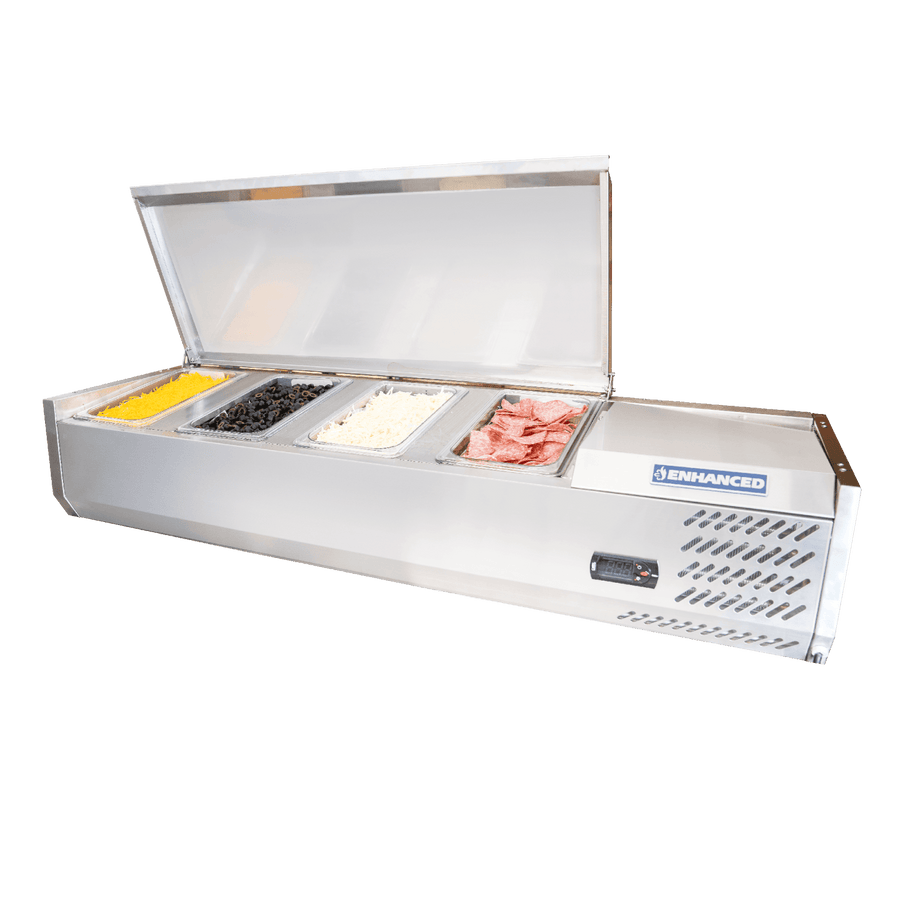 CTSP-48-15-HC Enhanced 48" Countertop Refrigerated Topping Stations - Enhanced Refrigeration - Refrigeration - Enhanced Equipment