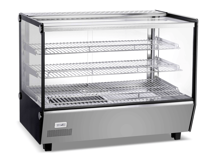 E-HW-160 Enhanced 33" Countertop Hot Food Showcase with 3 Adjustable Shelves - Enhanced Display Cases - Warmers - Enhanced Equipment