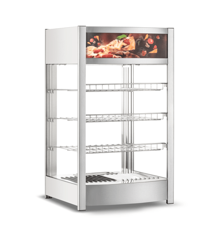 E-HW-97 Enhanced 18" Hot Food Showcase with Chrome Shelves - Enhanced Display Cases - Warmers - Enhanced Equipment