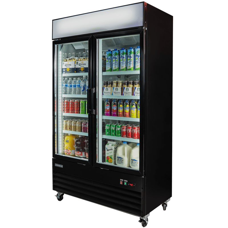 EGDM-35R-HC Enhanced Merchandiser Refrigerator, 2 Glass Doors - Enhanced Refrigeration - Refrigeration - Enhanced Equipment