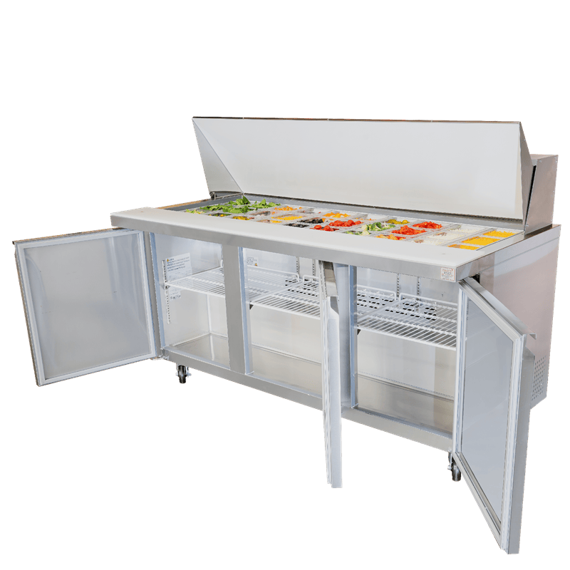 ESP-72-HC Enhanced 72" Refrigerated Sandwich/Salad Prep Unit - Enhanced Refrigeration - Refrigeration - Enhanced Equipment