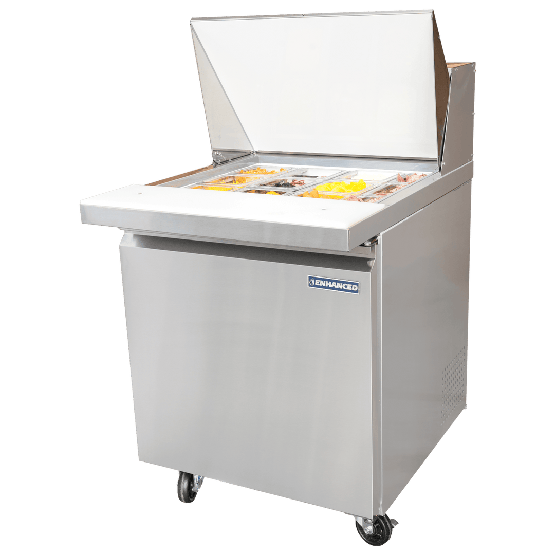 ESPM-27-12-HC Enhanced 27" Refrigerated Sandwich/Salad Prep Unit, Mega Top - Enhanced Refrigeration - Refrigeration - Enhanced Equipment