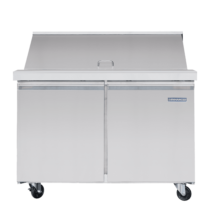 ESPM-48-18-HC Enhanced 48" Refrigerated Sandwich/Salad Prep Unit, Mega Top - Enhanced Refrigeration - Refrigeration - Enhanced Equipment