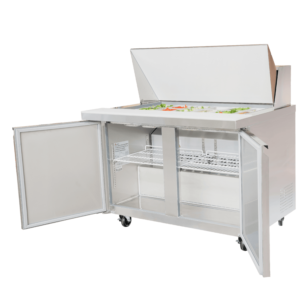 ESPM-48-18-HC Enhanced 48" Refrigerated Sandwich/Salad Prep Unit, Mega Top - Enhanced Refrigeration - Refrigeration - Enhanced Equipment