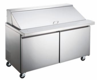 ESPM-60-24-HC Enhanced 60" Refrigerated Sandwich/Salad Prep Unit, Mega Top - Enhanced Refrigeration - Refrigeration - Enhanced Equipment