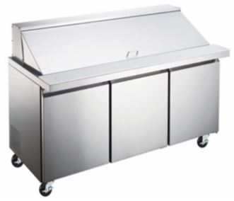 ESPM-72-30-HC Enhanced 72" Refrigerated Sandwich/Salad Prep Unit, Mega Top - Enhanced Refrigeration - Refrigeration - Enhanced Equipment