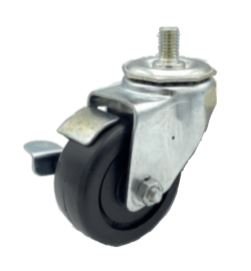 ET31Z-313-P2-1 Enhanced 13" Long Thread Casters with Brakes, Set of 4 - Enhanced Parts & Accessories - Caster - Enhanced Equipment